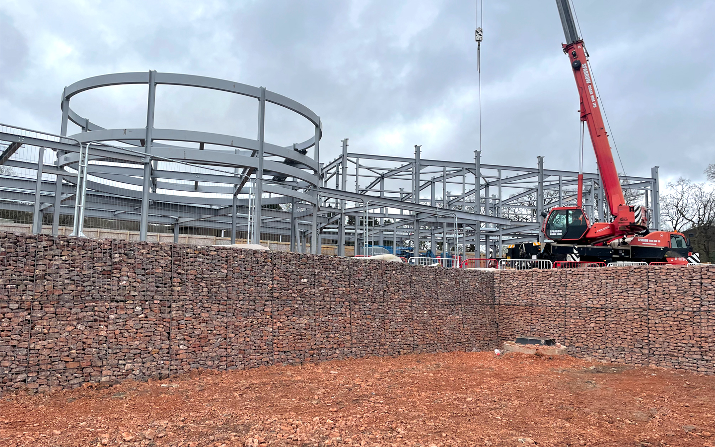 Whimsey Industrial Estate Cinderford — Retaining Solutions